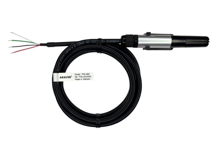 CẢM BIẾN NHIỆT ĐỘ VÀ ĐỘ ẨM TRUYỀN THÔNG THS-485 4 CẢM BIẾN NHIỆT ĐỘ VÀ ĐỘ ẨM TRUYỀN THÔNG THS-485