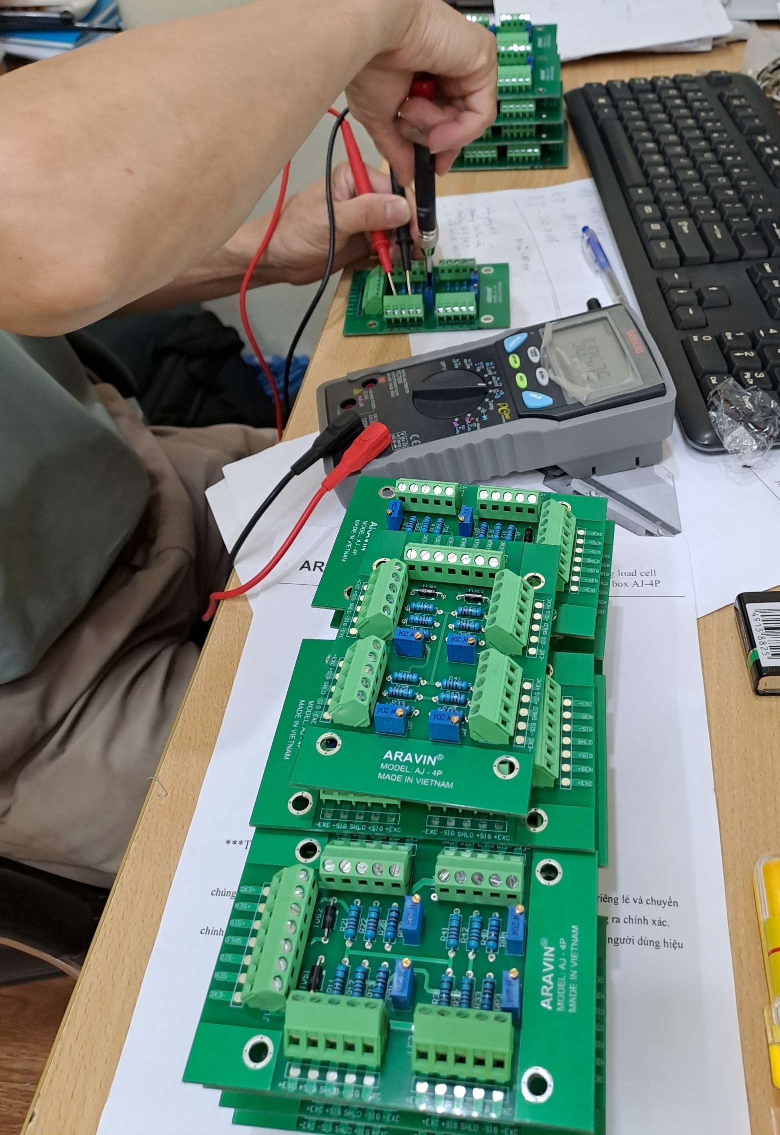 AJ-4P hop noi load cell Aravin 1 AJ 4P hop noi load cell Aravin 1