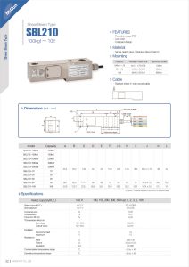 Loadcell-Cảm biến trọng lượng là gì? Cấu tạo, nguyên lý hoạt động và cách kiểm tra loadcell 8 Catalogue chi tiết đầy đủ thông số kỹ thuật về cảm biến trọng lượng load cell SBL210 Migun ST