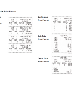 ĐẦU CÂN ĐIỆN TỬ MIGUN MI711P – ĐẦU CÂN KÈM MÁY IN NHIỆT 1 Mẫu phiếu cân của đầu cân MI711A có nhiều mẫu khách hàng lựa chọn