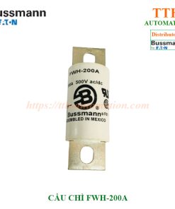 Cầu chì Bussmann FWH-200A chính hãng, chịu dòng 200A điện áp 500V AC/DC, phân phối TTH Automation